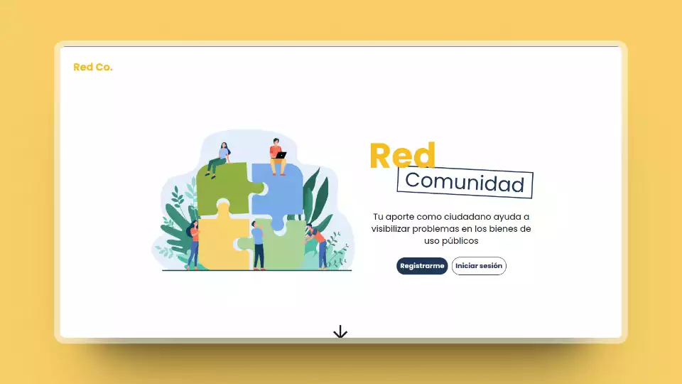 Red Comunidad es una Web de reclamos vecinales y ciudadanos, donde se podrá reportar y visibilizar problemáticas ciudadanas y/o de infraestructura comunes a todos.